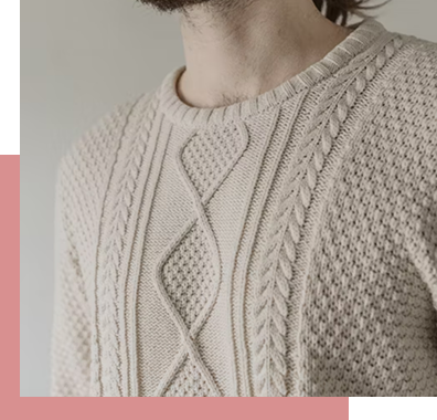 Cable-knit sweater