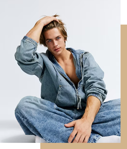 Seated model